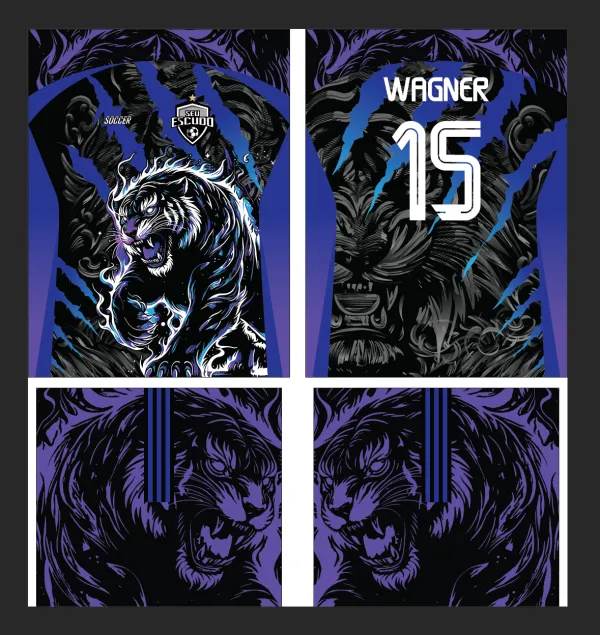 Arte Vetor Camisa Interclasse TIGRE - Jogos Internos 2025