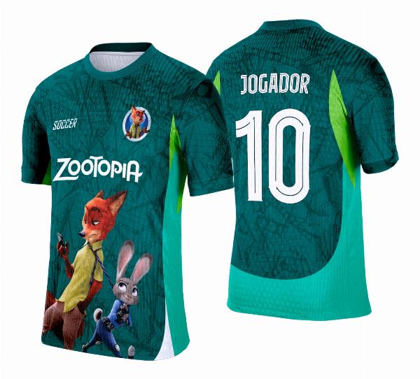 Arte Vetor Camisa Interclasse Zootopia - 0162