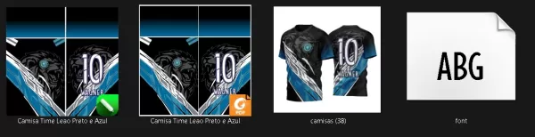 Arte Vetor Camisa InterClasse Leão Fogo Azul 2023