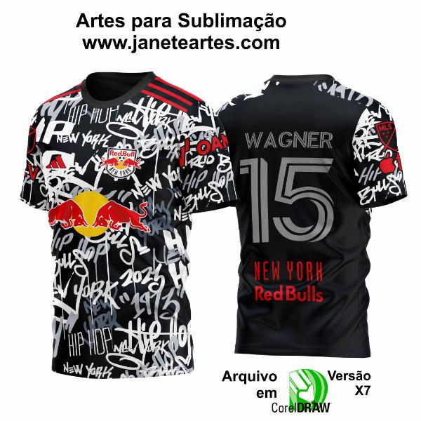 Arte Vetor Camisa New York Red Bulls Third  2023