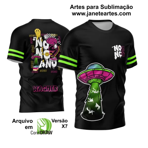 Arte Vetor Camisa Nono Ano Alien 2024