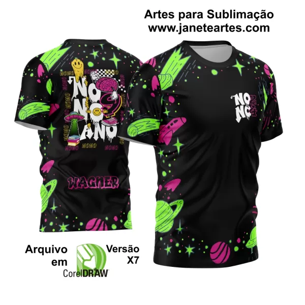 Arte Vetor Camisa Nono Ano Alien 2024 Modelo 02