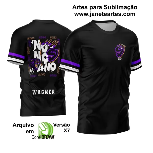 Arte Vetor Camisa Nono Ano Pantera Negra 2024 Modelo 2