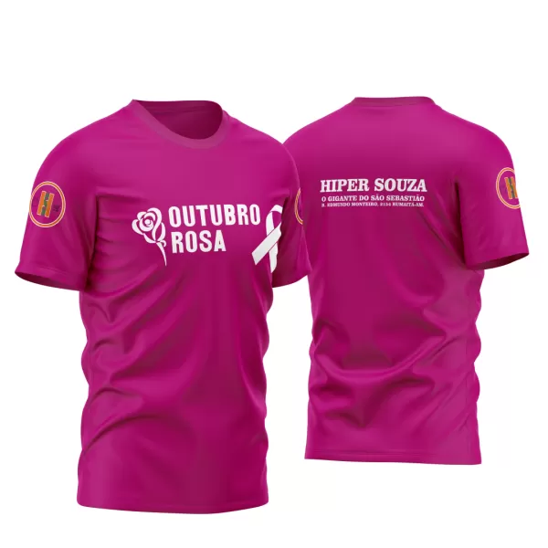 Arte Vetor Camisa Outubro Rosa Novembro Azul 2023 M5
