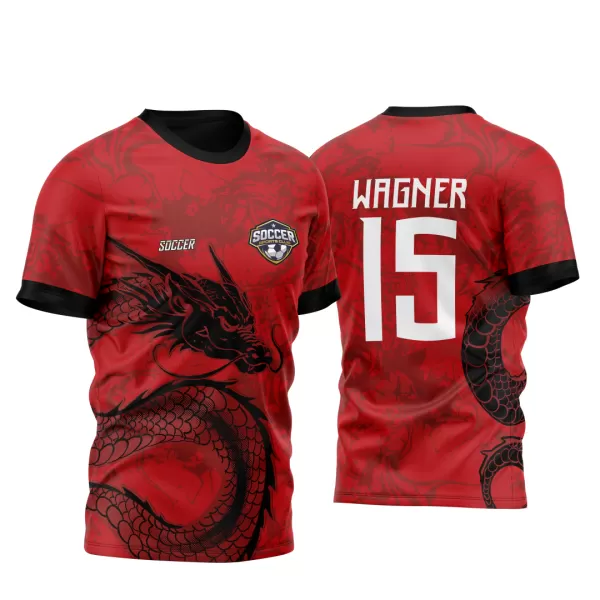 Arte Vetor Camisa Para Atlética Acadêmica e InterClasse Dragão Vermelho Modelo 04 2023