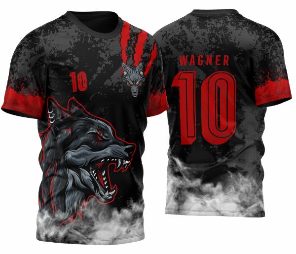 Arte Vetor Camisa Para InterClasse Lobo Feroz