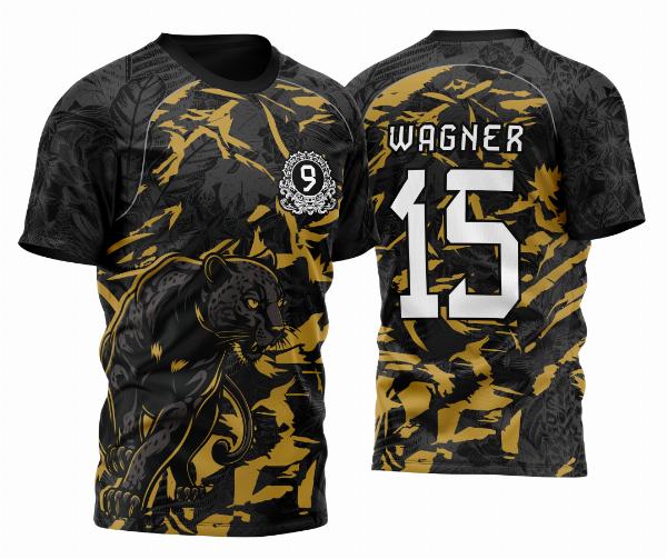 Arte Vetor Camisa Para InterClasse Pantera Nono Ano 2023 Modelo Dourada