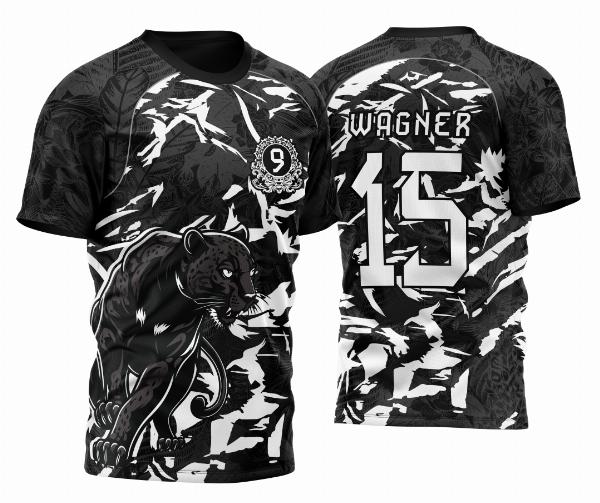 Arte Vetor Camisa Para InterClasse Pantera Nono Ano 2023 Modelo Preto e Branca