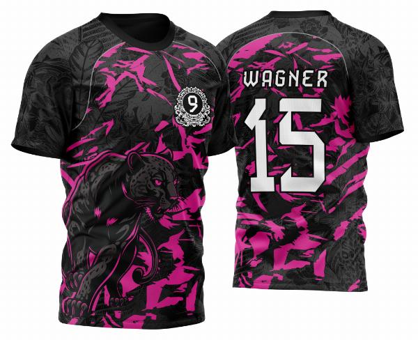 Arte Vetor Camisa Para InterClasse Pantera Nono Ano 2023 Modelo Rosa Forte