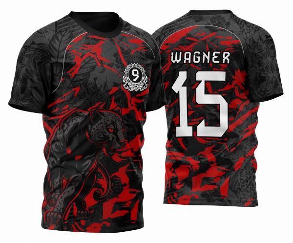 Arte Vetor Camisa Para InterClasse Pantera Nono Ano 2023 Modelo Vermelha