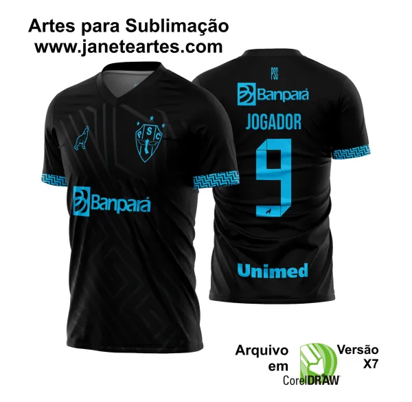 Arte Vetor Camisa Paysandu Terceira 2023 - 2024