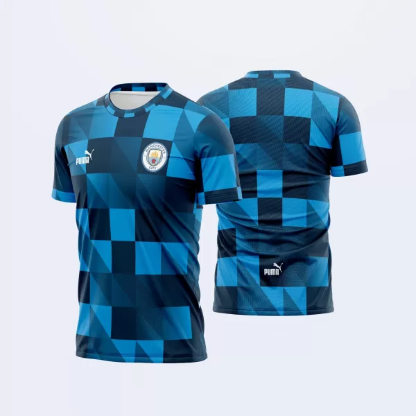 Arte Vetor Camisa Pré-Jogo Manchester City 2023-24