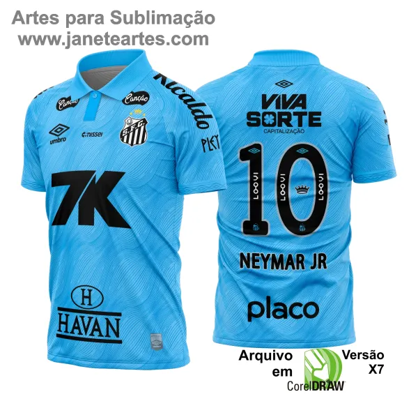 Arte Vetor Camisa Santos Terceira 2025 - 2026