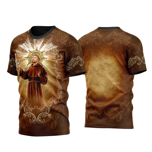 Arte Vetor Camisa São Francisco de Assis 2023 Modelo 1
