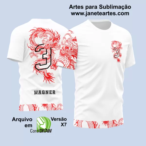 Arte Vetor Camisa Terceirão 2024 Dragão