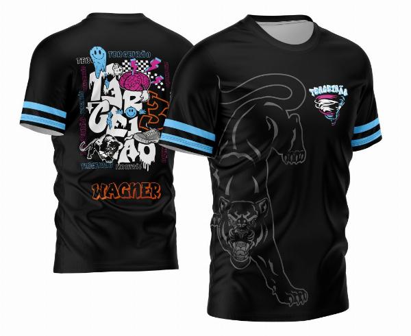 Arte Vetor Camisa Terceirão 2024 Furacão com Pantera Modelo 02