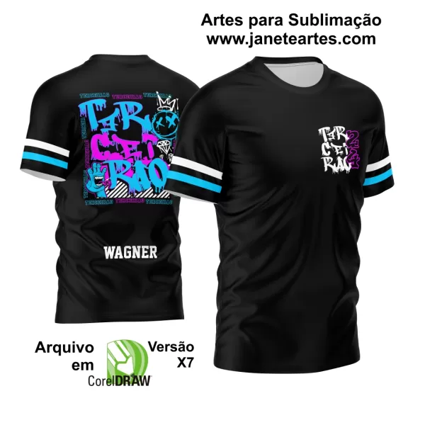 Arte Vetor Camisa Terceirão 2024 Graffit