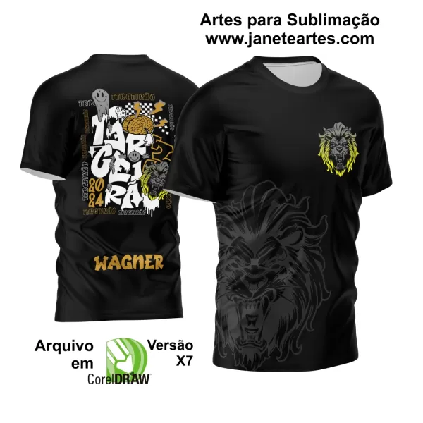 Arte Vetor Camisa Terceirão 2024 Leão