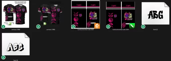 Arte Vetor Camisa Terceirão 2024 Lobo da Lua Modelo 01