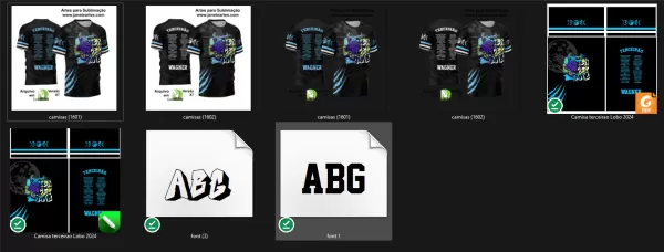 Arte Vetor Camisa Terceirão 2024 Lobo da Lua Modelo 06