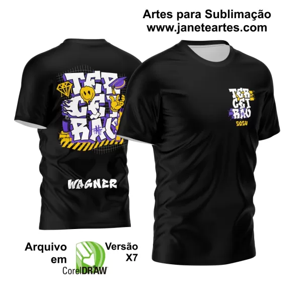 Arte Vetor Camisa Terceirão 2024 Mão Jogando Chapéu