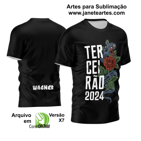 Arte Vetor Camisa Terceirão 2024 Novo Estilo