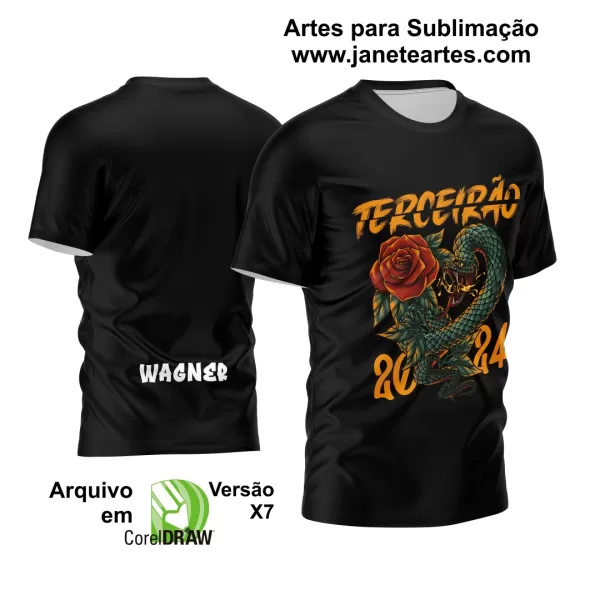 Arte Vetor Camisa Terceirão 2024 Novo Estilo