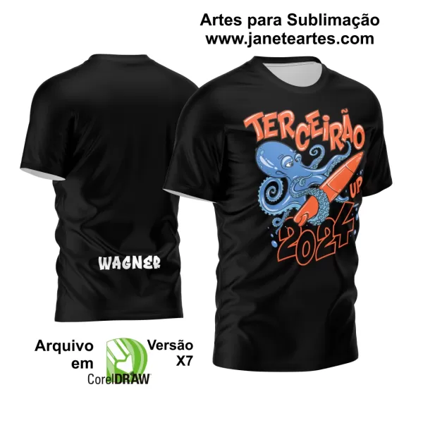 Arte Vetor Camisa Terceirão 2024 Novo Estilo