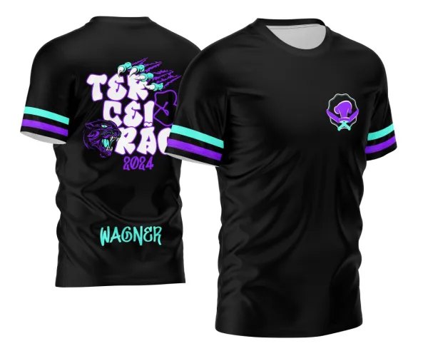 Arte Vetor Camisa Terceirão 2024 Pantera Negra