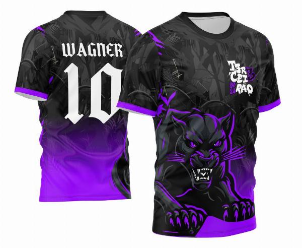 Arte Vetor Camisa Terceirão 2024 Pantera Negra Novo Estilo Degrade