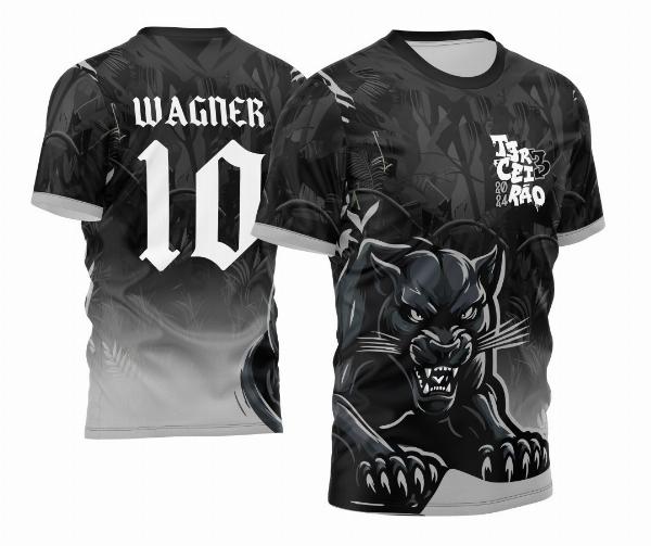 Arte Vetor Camisa Terceirão 2024 Pantera Negra Novo Estilo Degrade