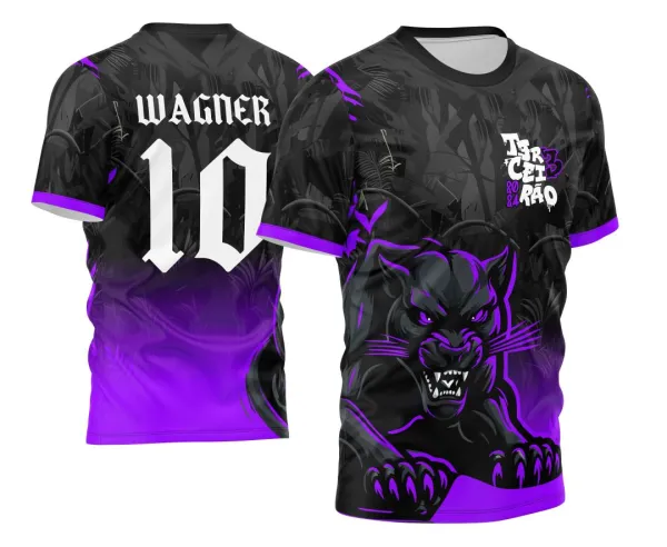 Arte Vetor Camisa Terceirão 2024 Pantera Negra Novo Estilo Degrade