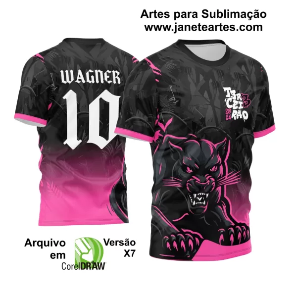 Arte Vetor Camisa Terceirão 2024 Pantera Negra Novo Estilo Degrade