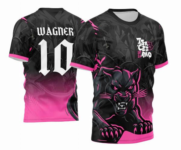 Arte Vetor Camisa Terceirão 2024 Pantera Negra Novo Estilo Degrade