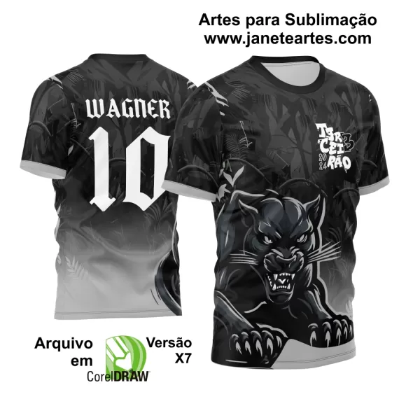 Arte Vetor Camisa Terceirão 2024 Pantera Negra Novo Estilo Degrade