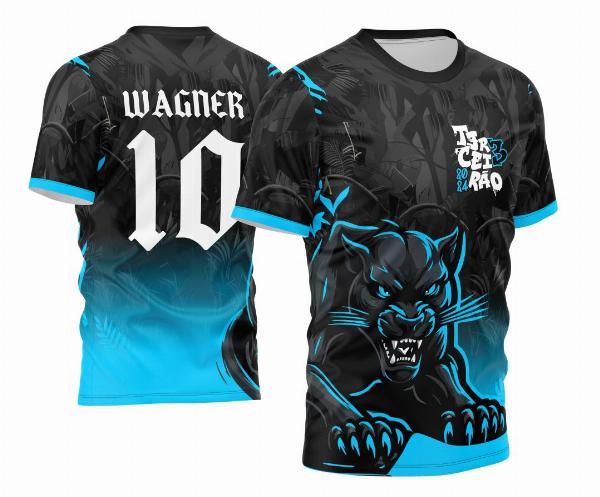 Arte Vetor Camisa Terceirão 2024 Pantera Negra Novo Estilo Degrade