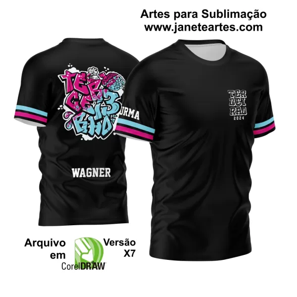 Arte Vetor Camisa Terceirão 2024 Spray Cérebro 