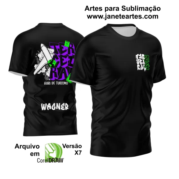 Arte Vetor Camisa Terceirão 2024 Turismo