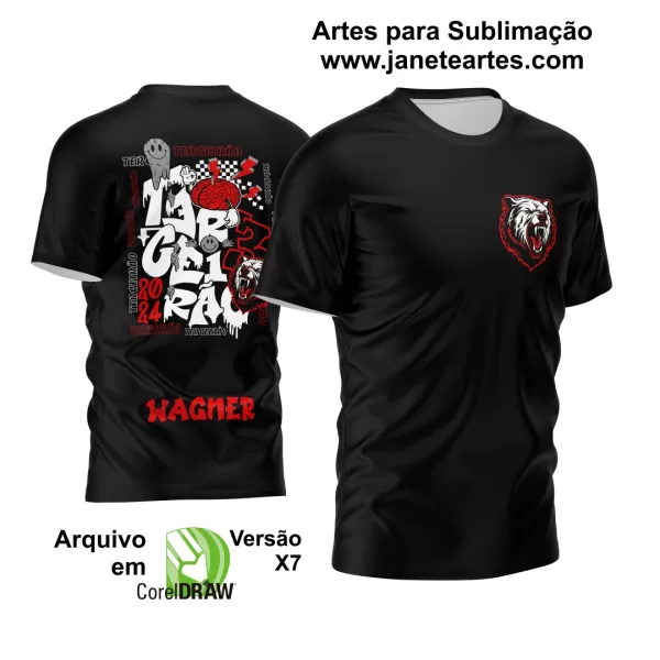 Arte Vetor Camisa Terceirão 2024 Urso Feroz