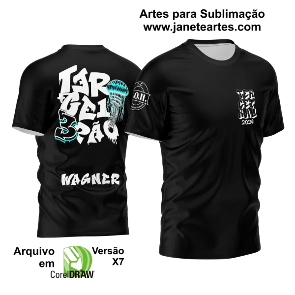 Arte Vetor Camisa Terceirão 2024 Água Viva