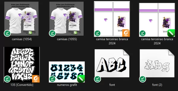 Arte Vetor Camisa Terceirão Branca 2024 Modelo 01