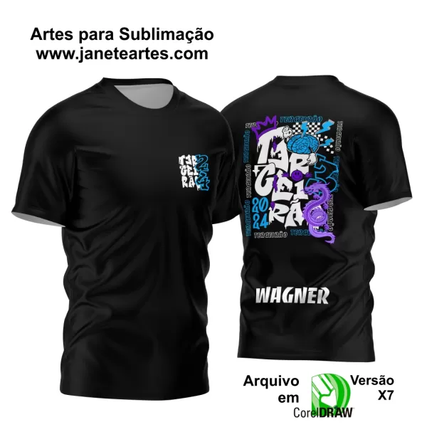 Arte Vetor Camisa Terceirão Graffit Dragão