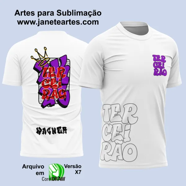 Arte Vetor Camisa Terceirão Graffite no Muro 2025