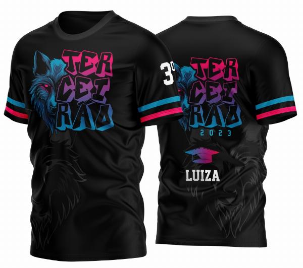 Arte Vetor Camisa Terceirão Lobo - Silk - Sublimação