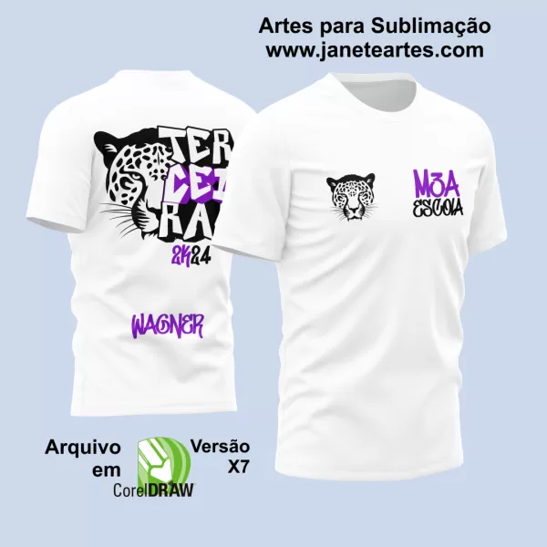 Arte Vetor Camisa Terceirão Onça 2024