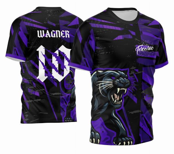 Arte Vetor Camisa Terceirão Pantera Negra 2024