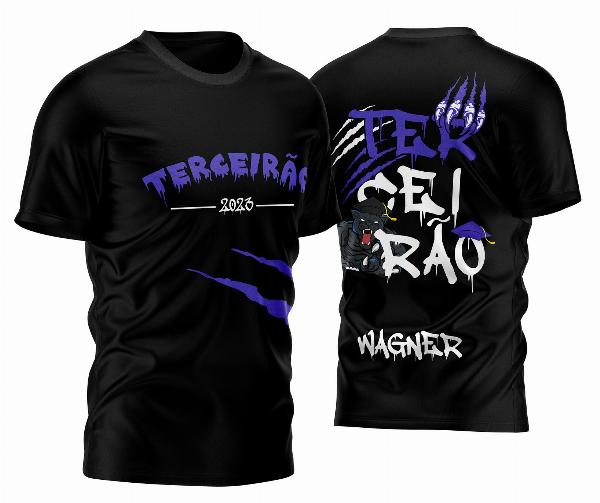 Arte Vetor Camisa Terceirão Pantera Negra Formandos 2023