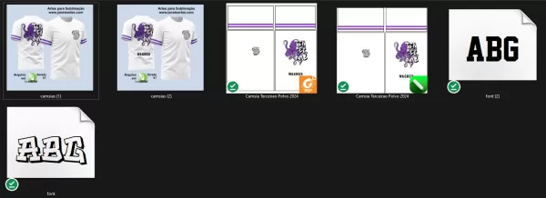 Arte Vetor Camisa Terceirão Polvo Roxo 2024