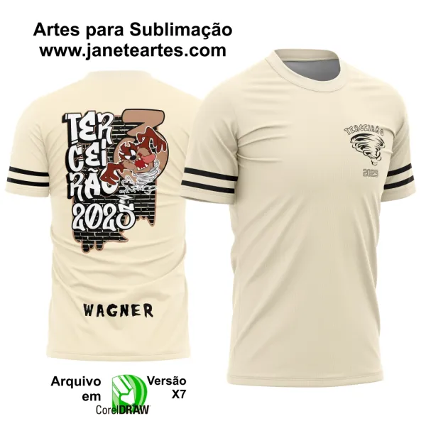 Arte Vetor Camisa Terceirão Taz Mania 2025