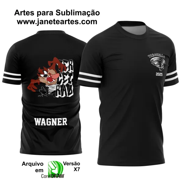 Arte Vetor Camisa Terceirão Taz Mania 2025